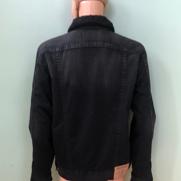 True Religion Men's Size 2XL Black Jean Jacket - Picture 3 of 13